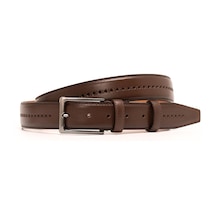 Kahve Erkek F-034-55 Grande Klasik Kemer Genişlik 3.5 Cm