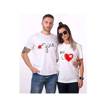 Tshirthane Sen Benim Eksik Parçamsın Sevgili Kombinleri Tshirt Beyaz