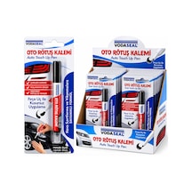 12 Adet Metalik Siyah Oto Rötuş Kalem Fırça Uç 5ml 5570