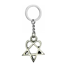 Heartagram Logolu Unisex Anahtarlık Gotik Rock Aksesuar
