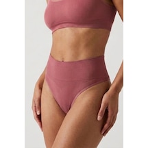 Fit Women Dikişsiz ı Yüksek Bel Külot Korse 1010 Gül Kurusu