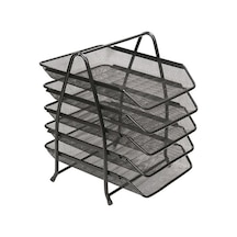 Evrak Rafı Metal 5 Katlı 420g Siyah