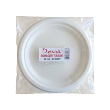 5 Adet Deva Ekolojik Tabak 18 Cm 25'li Çok Renkli
