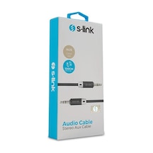 S-link Sl-sp70 1m Siyah 3.5mm Stereo Ses Kablosu Kdo