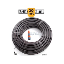Zhltools 20 Mt Pvc Bahçe Ve Yıkama Hortumu Koyu Gri Sulama Başlığı Hediyeli