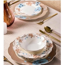 Perotti 17145 Flora Bone Yemek Takımı 24 Parça Bej