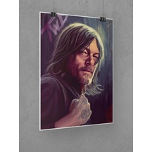 The Walking Dead Poster 45x60cm Daryl Dixon Afiş - Kalın Poster Kağıdı Dijital Baskı