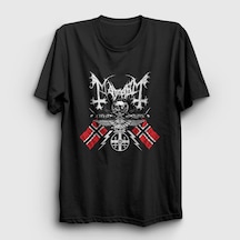 Presmono Unisex Norway Mayhem T-shirt Siyah