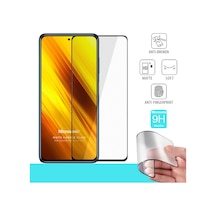 Microsonic Xiaomi Poco X3 Nfc Seramik Matte Flexible Ekran Koruyucu Siyah