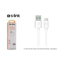Sl-x201 1metre 2a Usb To Micro Usb Güvenli Hızlı Data + Sarj Kablosu