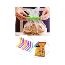 8'li Çok Renkli Pratik Poşet Klipsi, Paket, Ambalaj, Torba, Çanta Kapatıcı Plastik Kilidi, Mand Diğer