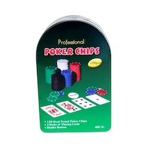 120 Chip Texas Hold'em Profesyonel Poker Set