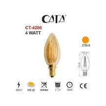 Cata 10 Adet Ct-4280 Rustik Ampul (4W)