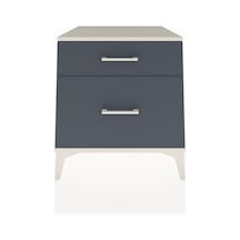 Kronos Komodin 2 Çekmeceli 60x59x64 Aytaşı-antrasit Aytaşı