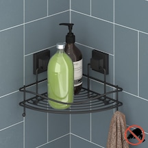 Teknotel Easyfıx Yapıskanlı Askılı Banyo Rafı Mat Siyah Ef250 Çok Renkli