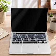 Macbook Klavye Koruyucu Türkçe Q A2338 M1 M2 13 İnç A2251 A2289 A2141 16 İnç Uk Iso Ters L Enter Silikon Keyboard Cover Touch Bar Siyah Gri