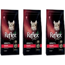 Reflex Plus Choosy Somonlu Yetişkin Kedi Maması 3 x 1500 G