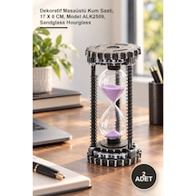 2 Adet Tasarım Kumsaati Dekoratif Masaüstü Kum Saati, 17 X 8 Cm, Model Alk2509, Sandglass Hourglass Diğer