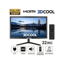 Mellifera 12v 22'' Led 1080p Full Hd Monitör Tv Kumandalı Hdmı,vga,aux,usb