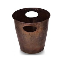 Turna Bakır 2552-3 El Dövme Oksit Turna Mercan Buz Kovası 24 CM Bakır