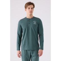 Arnetta 3130 Erkek Düğmeli Uzun Kol Pijama Takım 001
