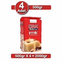 Oba Tatlılık İrmik 500 G X 4 Adet Helvalık Şekerparelik