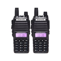 2li Baofeng UV-82 8W Profesyonel El Telsizi | 2800mAh Type-C Şarjlı Kulaklık Full Set