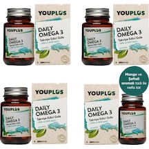 Youplus Daily Omega 3 Takviye Edici Gıda 30 Kapsül 4 Adet