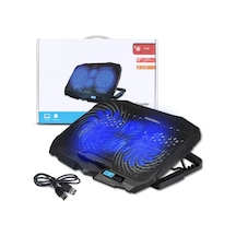 S18 Yükseklik Ayarlı 4 LED Fanlı Ayarlanabilir Laptop Soğutucu Notebook Bilgisayar Standı