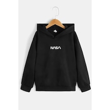 Uyguntarz Çocuk Nasa Baskılı Sweatshirt Siyah