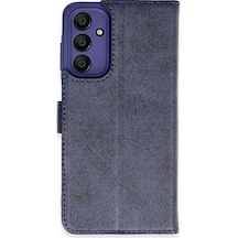 Samsung Uyumlu Galaxy A35 5g Kılıf Trend S Plus Kapaklı Kılıf Lacivert