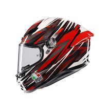 Agv Kask K6 S Reeval White Red Grey Kapalı Kask Renkli