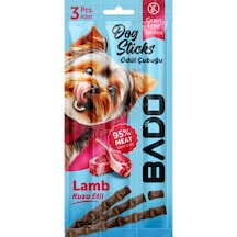3 Adet Bado Kuzu Etli Köpek Ödül Çubuğu 3x5 Gr