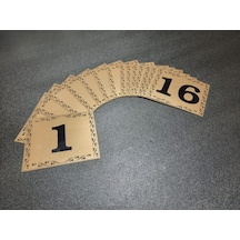 Kapı Numarası 10X12 Cm Yapışkanlı No 1'Den 16 E