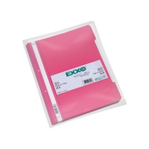 Exxo Telli Dosya Pp Pastel A4 Pembe 50 Li Paket