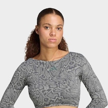 Adidas Primelift Workout Snake Kadın Uzun Kollu Tişört Kt4023 Çok Renkli
