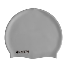 Delta Silikon Bone Deluxe Yüzücü Havuz ve Deniz Bonesi Düz Renk Gümüş