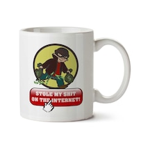 Stole My Shit On The Internet İki Tarafı Baskılı Kupa Bardak Çok Renkli