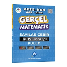 Gerçel Matematik KPSS DGS AGS ALES Sayılar Cebir İlk 15 Konuyu Fulle