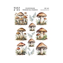 Polyesterhobi Premium Sulu Transfer 25x35 Cm Mantar Desenli Ps 141