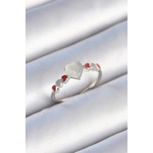 Dodes Dodes Pirinç Gümüş Renk Beyaz Mineli Kalp Model Zirkon Taş Detaylı Kadın Yüzük Tg27byk3459 Çok Renkli Dodes Dodes Pirinç Gümüş Renk Beyaz Mineli Kalp Model Zirkon Taş Detaylı Kadın Yüzük Tg27byk3459 Çok Renkli