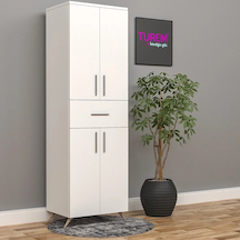 Home Çok Amaçlı Çekmeceli Dolap Mdf Siyah