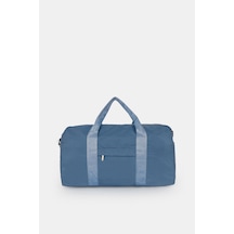 İcone Bag Kadın & Erkek Spor Çantası, Paraşüt Kumaş Önü Cepli Unisex Spor Fitness Gym Çantası Mavi