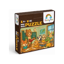 Çalışkan Sınıf Mini Puzzle 40 Parça 3-7 Yaş Eğitici Çocuk Puzzle Yapboz