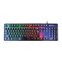 Dexim KBL707 Mekanik Hisli Rgb Led Arka Işıklı Şeffaf Kablolu Gaming Oyuncu Klavye