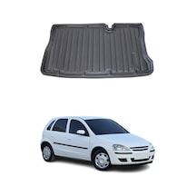 Opel Corsa C 2001-2006 Arası Uyumlu Araca Özel Kauçuk Tpe Bagaj Havuzu Siyah
