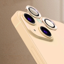 Apple Uyumlu iPhone 13 Mini CL-04 Kamera Lens Koruyucu-Gold Gold