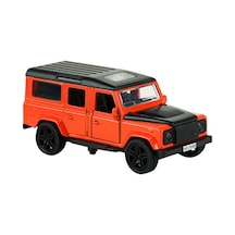 Die Cast Metal Çek Bırak Turuncu Jip