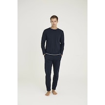 Kocabey 9222 Erkek O.yaka Pijama Takım Lacivert