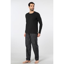 Cacharel Erkek Poplin O Yaka Uzun Kollu Pijama Takım 2239/siyah 2 Lacivert Cacharel Erkek Poplin O Yaka Uzun Kollu Pijama Takım 2239/siyah 2 Lacivert